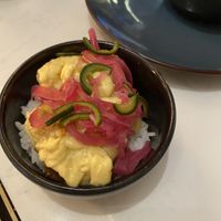 Starter (amazing vegan egg!)  at brEAThe Restaurant | Sushi végétal à Paris in Paris