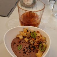 Amaretto and Chocolate Mousse at brEAThe Restaurant | Sushi végétal à Paris in Paris