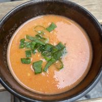 Gazpacho (tomato and miso)  at brEAThe Restaurant | Sushi végétal à Paris in Paris