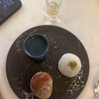 Café gourmand (with sake)  at brEAThe Restaurant | Sushi végétal à Paris in Paris