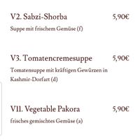 Online Karte at Amber in Munich