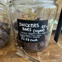Vegan Snickers - so good!   at Jarr Market in North London