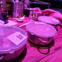 Quinoa burger with a side of fries at Rollercoaster in Vienna