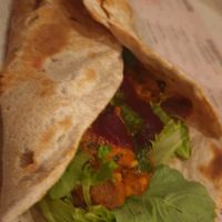 Filled Naan Bread with Mushroom Masala at Eat Doori in Dusseldorf