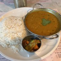 Yellow Daal mit Reis  at Eat Doori in Dusseldorf