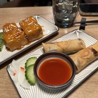 Spring rolls and fried tofu  at Chinacy in Vienna