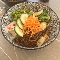 Lunch menu - fried noodles with tofu  at Chinacy in Vienna