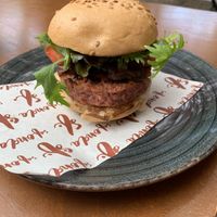 Vegan burger wowowowow  at Sa Fonda in Mallorca