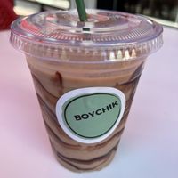 Banana chocolate vegan smoothie   at Avanti in Boulder