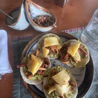 Tofu tacos !!!!  at Hotel Santa Fe in Puerto Escondido