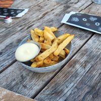Small portion of fries at Hippie Fish in Zandvoort