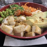 Tofu poké bowl at Sushi Amore in Tenerife