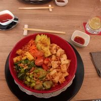Tofu poke bowl at Sushi Amore in Tenerife