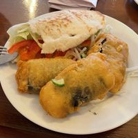 Tofish and salad pitta  at FishFace in Lichfield