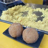 Arancina  at Vegan Food Tour in Cefalu