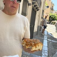 Huge and delicious portions   at Vegan Food Tour in Cefalu