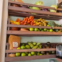 Fresh produce at Aguacate Veggie Bar in San Cristobal De Las Casas
