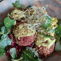 Albondigas, crunchy outside creamy inside at Aguacate Veggie Bar in San Cristobal De Las Casas