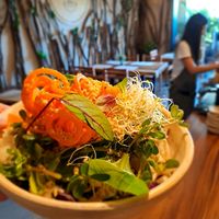 Sushi rice bowl at Aguacate Veggie Bar in San Cristobal De Las Casas