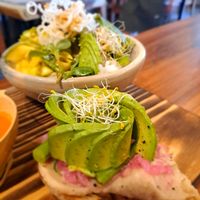 Mini Avo Toast at Aguacate Veggie Bar in San Cristobal De Las Casas