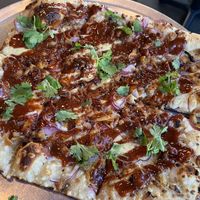 Vegan Barbie Q Grandma Style Pizza  at TNT Pizza in San Diego