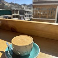 Latte w Almond milkk  at LEHVENDA in Leh