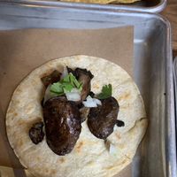Mushroom taco no cheese  at Bartaco in Boston