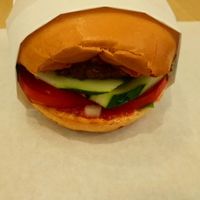 Bean Burger at The Green Bean Cascade in Yerevan