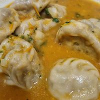 Yummy veg dumpling soup at Nepali Food in Faro