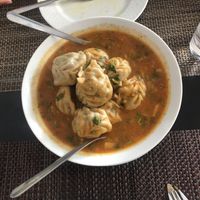 Veg dumplings in soup  at Nepali Food in Faro