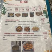 menu 5  at Nepali Food in Faro