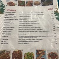 menu 8  at Nepali Food in Faro