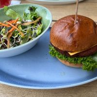 wolpertinger (vegan) & beilagensalat at Hans im Glück - Nymphenburg in Munich