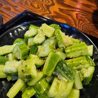 marinated cucumber at Haeolbin Deopbap - 하얼빈덮밥 in Seoul