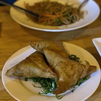 Vegetable sambusa (samosa) at M&J Cafe  in Zanzibar
