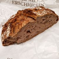 Walnut sourdough bread at Joseph Brot in Vienna