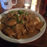 Biscuits & gravy plate at The Owlery in Bloomington