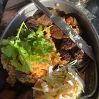 oxtail!  at Healthy As A Motha Vegan Kitchen in Brooklyn