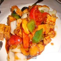 garlic tomato tofu at New York New York Casino - Chin Chin in Las Vegas