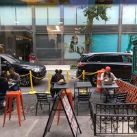 Outdoor seating. at HipCityVeg - Union Square in New York City