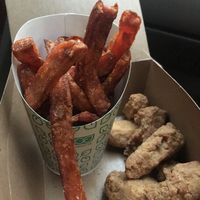 Sweet potato fries and nuggets  at HipCityVeg - Union Square in New York City