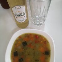 Entree veggie Soup at Nandala in Cuenca