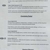 Menu 3 of 4, April 2023 at Nandala in Cuenca