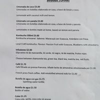 Menu 4 of 4, April 2023 at Nandala in Cuenca