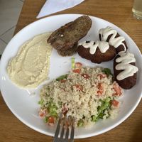 Falafel and hummus   at Nandala in Cuenca