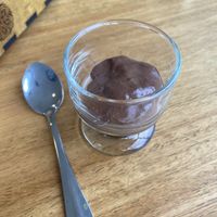 Chocolate desert  at Nandala in Cuenca