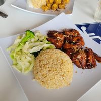 Lunch: Grilled Sensation and Lemongrass Tofu at Loving Hut Vegan Express (City Heights) in San Diego