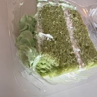 Pandan cake  at Loving Hut Vegan Express (City Heights) in San Diego