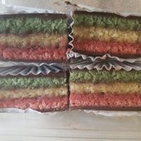 Italian rainbow cookies at Pride Enjoy in Wading River