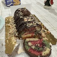 Rainbow cookie Swiss roll  at Pride Enjoy in Wading River